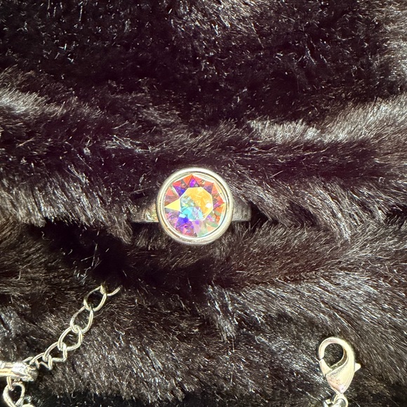 Touchstone Crystal by Swarovski Aurora Borealis size 6 Ring - Picture 3 of 3
